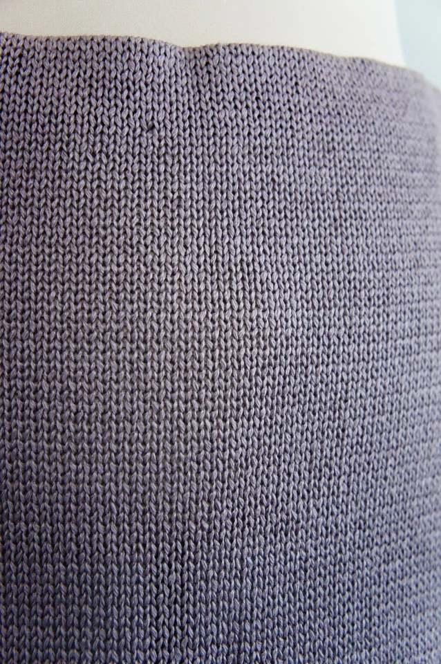 90s Nicole Farhi Lavender Knit Maxi Skirt - Size Large - Image 3 of 4