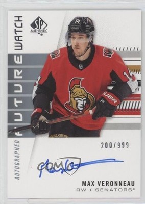 2019 SP Authentic Future Watch Rookies 200/999 Max Veronneau Rookie Auto RC 1u0