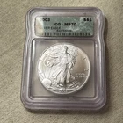 2003 $1 American Silver Eagle Dollar ICG MS70 DC