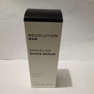 Revolution Man Skin Glide Shave Serum - Conditions & Softens 30ml - New