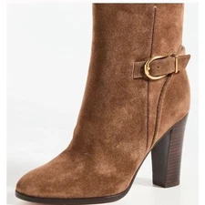 Veronica Beard Women's Viv Mocha Brown Suede Booties Ankle boots 9.5 NIB 550