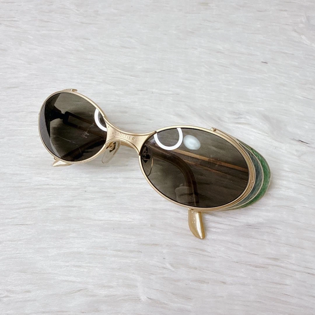 Jean Paul Gaultier Gold Vintage Sunglasses for sale | eBay