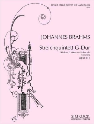 String Quintet in G op. 111 Set of parts String Quintet Brahms Benjamin - Simroc