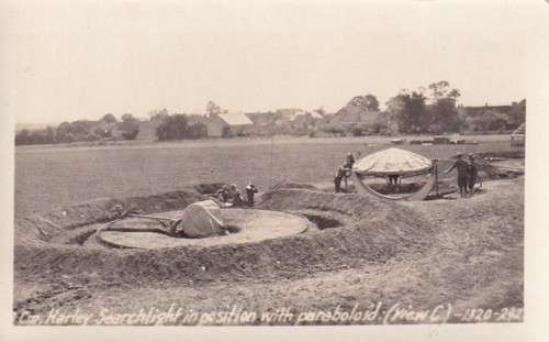 Original WWI Photo HARLEY ANTI-AIRCRAFT SEARCHLIGHT, PARABOLOID 1918 France 1010