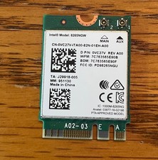 Intel Wireless-AC 8265 Dual Band WLAN WiFi 802.11 ac/a/b/g/n BT 4.2 M.2 VC27V