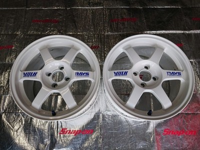JDM TE37 16 /8J +42 PCD100 4H VOLK 2Book RAYS Volk Racing white
