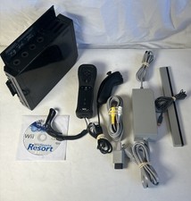 Black Nintendo Wii RVL-001 Motion Plus Console Bundle W Wii Sports Resort Game  