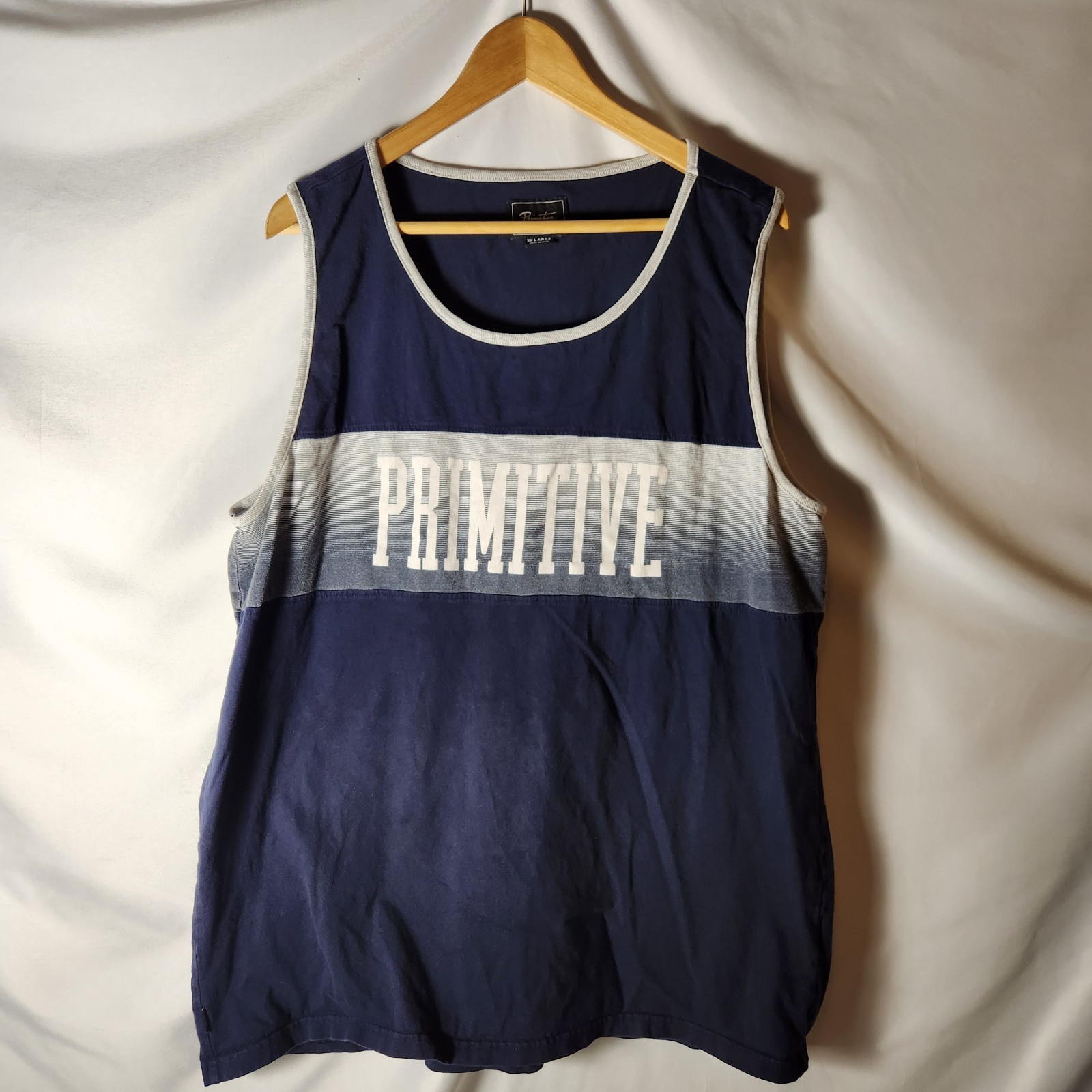 Primitive Skateboarding Tank Top Men's XXL Striped Logo Skate Surf Tee