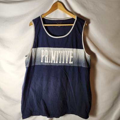 Primitive Skateboarding Tank Top Men's XXL Striped Logo Skate Surf Tee 