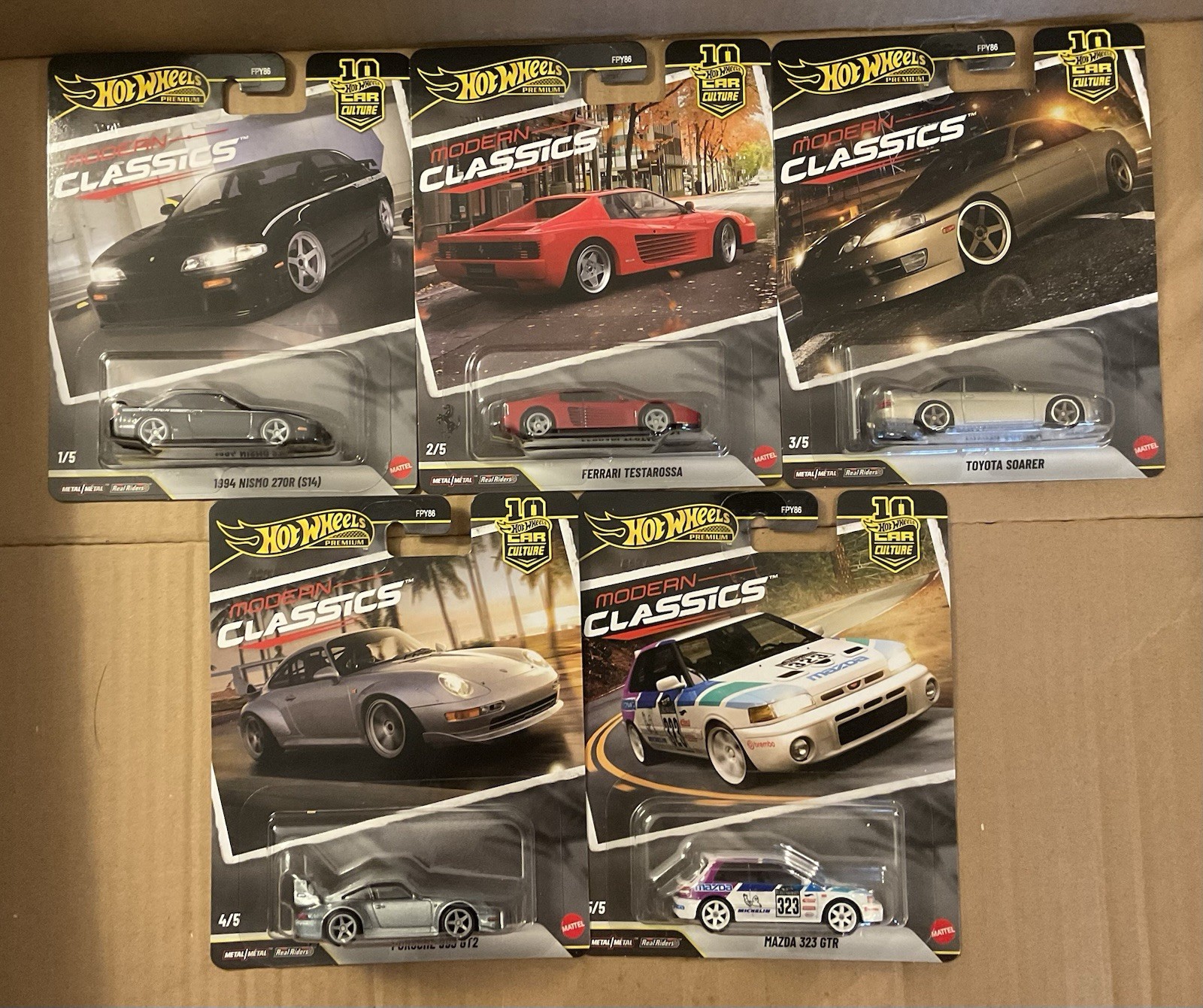 Hot Wheels Premium Car Culture Modern Classics  - 5 Car Set