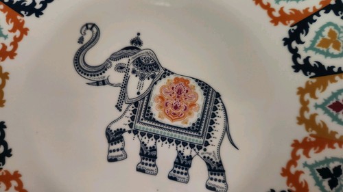 Set 10: Piatti globali per cena e insalata, diametro elefante/fiore 10,25" e 7,5" - Foto 12 di 17