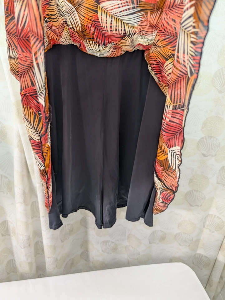 Fit4u женский размер 24W цельный купальный костюм тропический принт с подкладкой чашки - Изображение 2 из 4