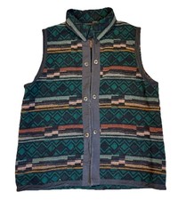 VTG Outback Trading Company Wool Aztec Navajo Southwestern Vest Cowboy   Sz XL