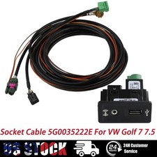 For Vw Golf 7 7.5 Mib2 Radio Carplay Mdi Usb Aux Ami Switch Plug Set 5g0035222e For Vw Golf 7 7.5 Mib2 Radio Carplay Mdi Usb Aux Ami Switch Plug Set 5g0035222e