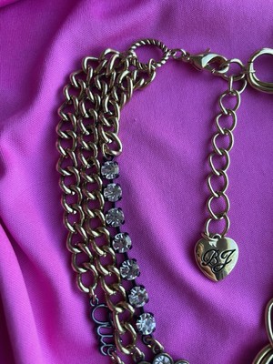 Betsey Johnson Vintage Goes To Paris HUGE Lucite Amour 