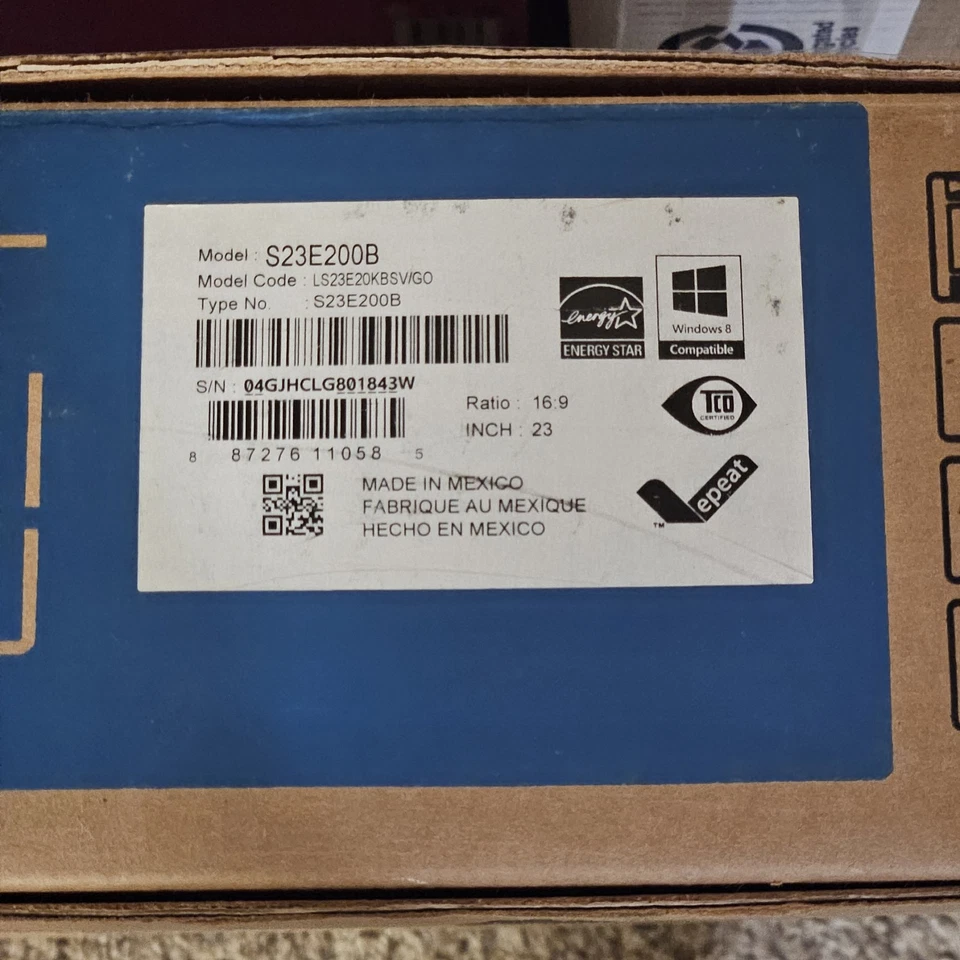 NEW Samsung S23E200B SE200B 23" Series Business Monitor Full HD LCD Black - Image 3 of 4