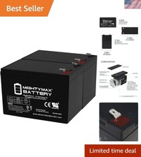 Pack of 2 - 12V 9AH Rechargeable SLA Batteries - Certified  Reliable Power