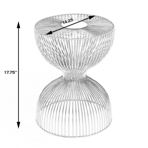 Butler Specialty Company Nicola Outdoor Contemporary Metal Side Table In Black - Picture 6 of 6