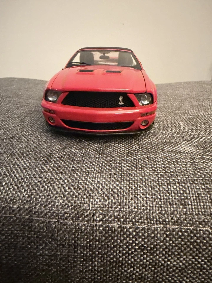 Raro 1/24 Franklin Mint 2007 Shelby GT500 Convertible - Impresionante Rojo B11E841 Foto 2 de 4