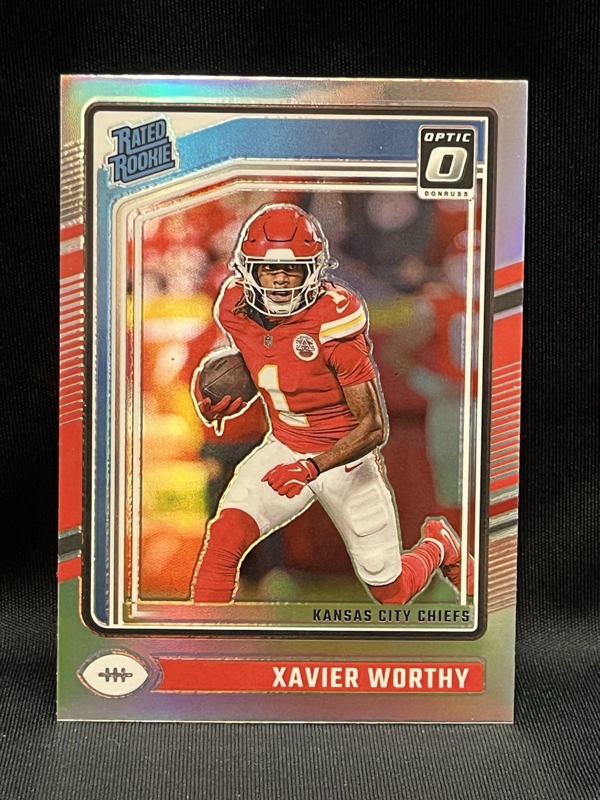2024 Panini Donruss Optic Xavier Worthy Silver Prizm #300 Rated Rookie