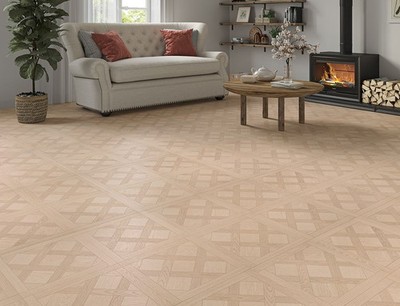 Laminatboden 12 mm Eiche natur hell Versailles