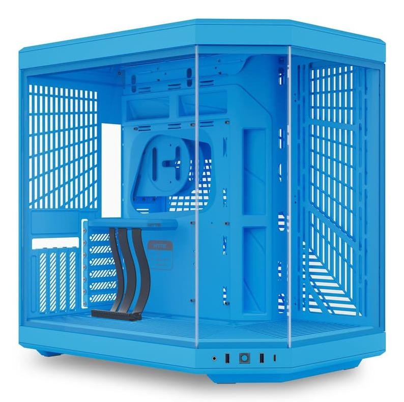 Hyte Case Y70 Blue Mid Tower Atx Eatx Itx Micro Atx Vetro Temperato - Immagine 2