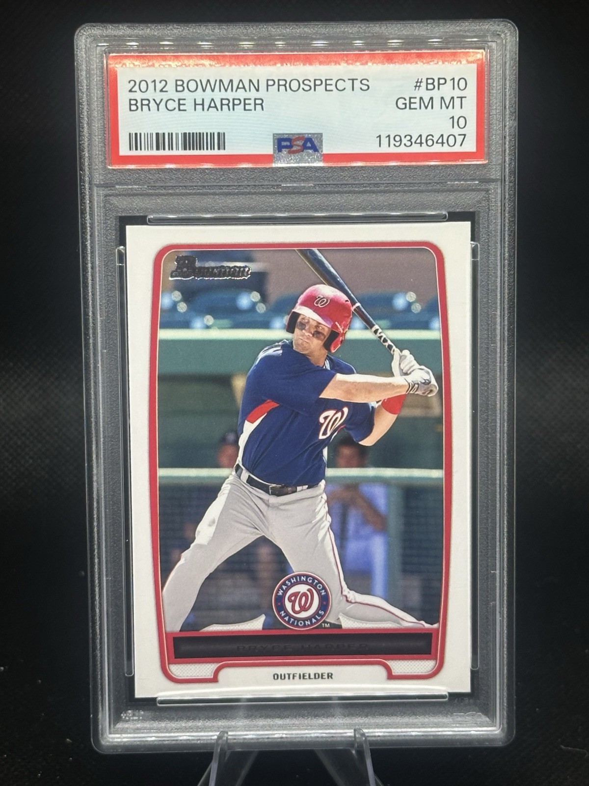 PSA 10! ~ 2012 Bowman - Prospects Bryce Harper #BP10 (RC)