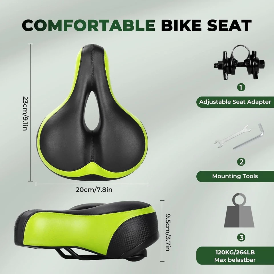 Cojín de asiento de bicicleta de espuma viscoelástica impermeable cómodo ajuste universal para bicicleta de carretera Foto 4 de 4
