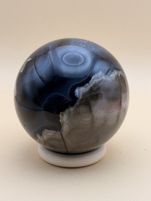 High Quality Volcano Agate Sphere Natural Quartz Crystal UV Reactive Healing