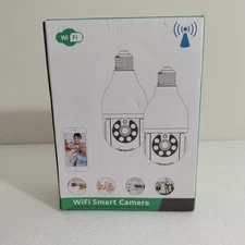 2-Pack CIKCIKWXO WiFi Wireless Camera Security HD 1080P IR Night Light Bulbs