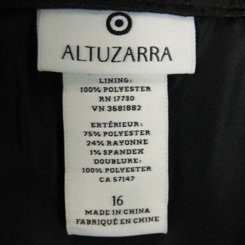 Altuzarra Womens Skirt 16 Black Pencil Snakeskin Print Front Kick Pleat Lined - Picture 11 of 12