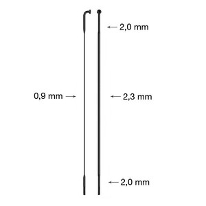 Flat Spoke Cx Ray Stainless J Bend 300mm Black With Nipple 14mm 525071371 Sapim Ebay