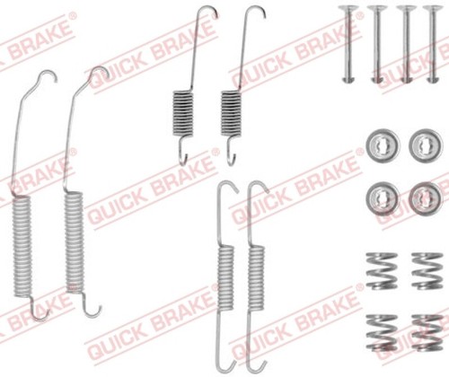 QUICK BRAKE Zubehörsatz Bremsbacken Hinten – Passt Für Opel Manta B, Kadett C, Ascona B & Rekord E – Qualität Für Trommelbremsen