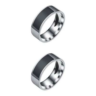  2 stücke 8mm NFC-Tag Smart Ring Tragbare Smart Ringe Finger Digital Ring für
