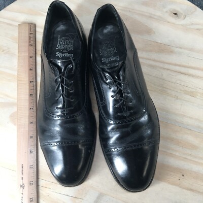 French Shriner Shoes Mens 9.5 B Sterling Dress Oxfords Black  display picture 2