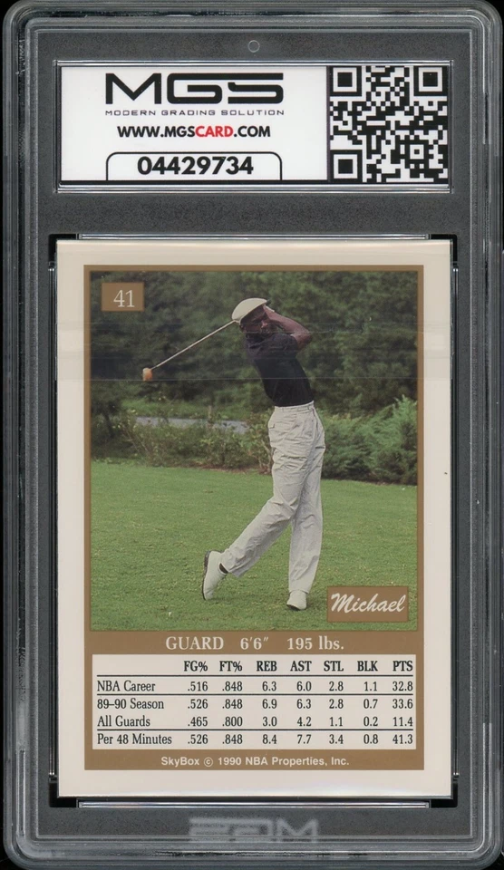 1990 Skybox #41 Michael Jordan MGS CLASSIFICADO 10 Gem Perfeito Chicago SUPERSTAR HOF - Imagem 2 de 2