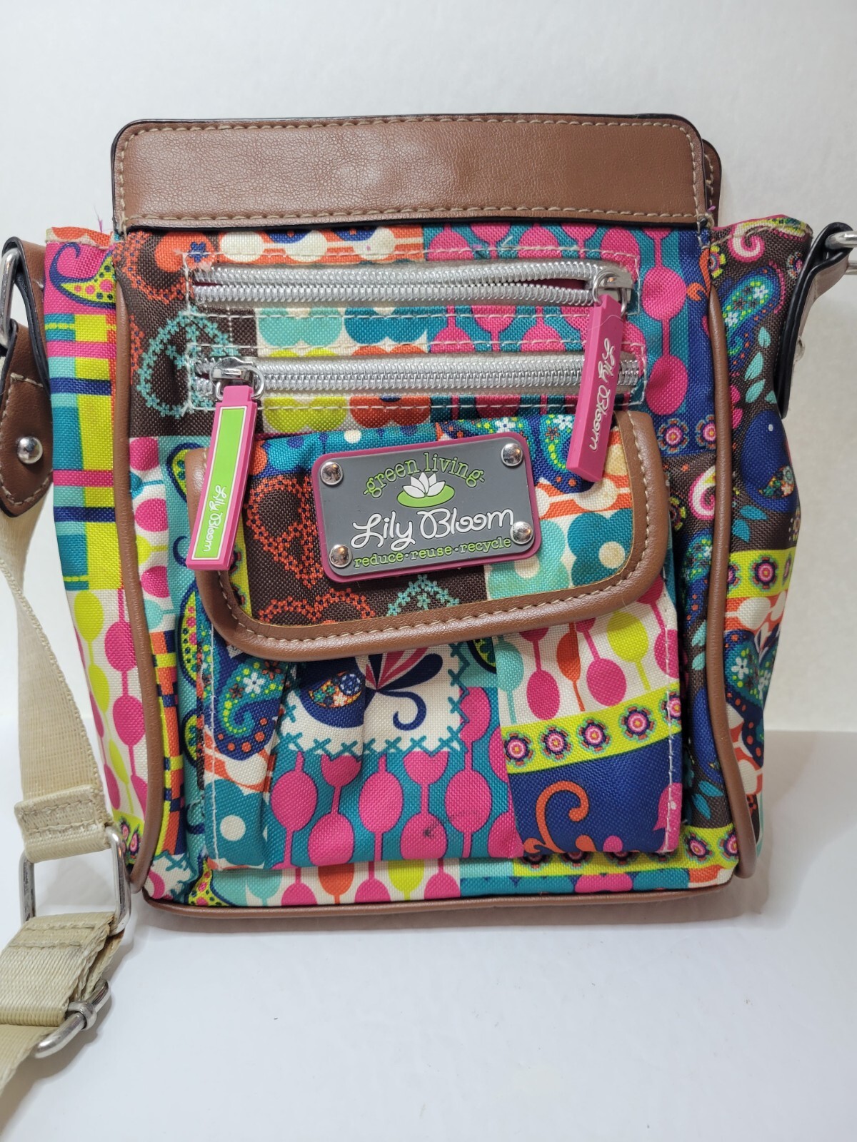 Green Lily Bloom Green Living Crossbody bag Recycled … Gem