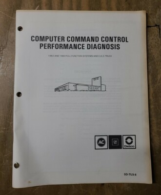 Computer Command Control Performance Diagnosis 1982&1983 SD-TU3-6 20JS-1601-Y12