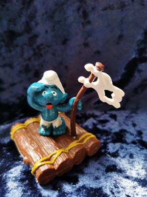 4.0246, River Raft, Schlumpf auf Floß,Schlümpfe,Schleich,Superschlumpf,Hong Kong