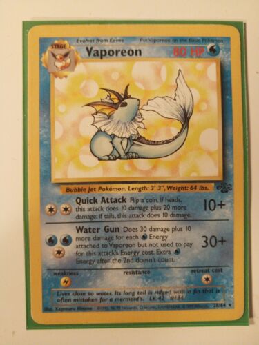 Vaporeon 28/64 Jungle Regular Unlimited Rare