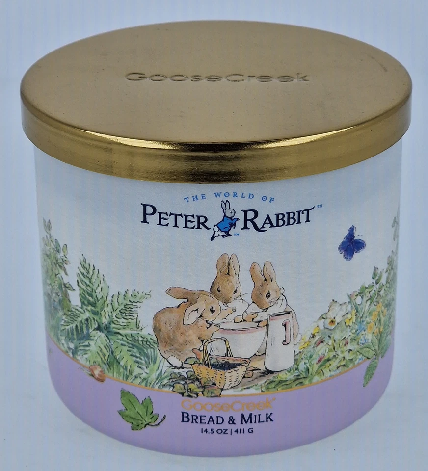 Goose Creek Candle Peter Rabbit™ Kerze Limited Edition 411g Bread & Milk *NEU* - Bild 1 von 1