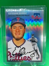 2023 Topps Chrome Platinum Refractor #176 Esteban Quiroz RC Phillies