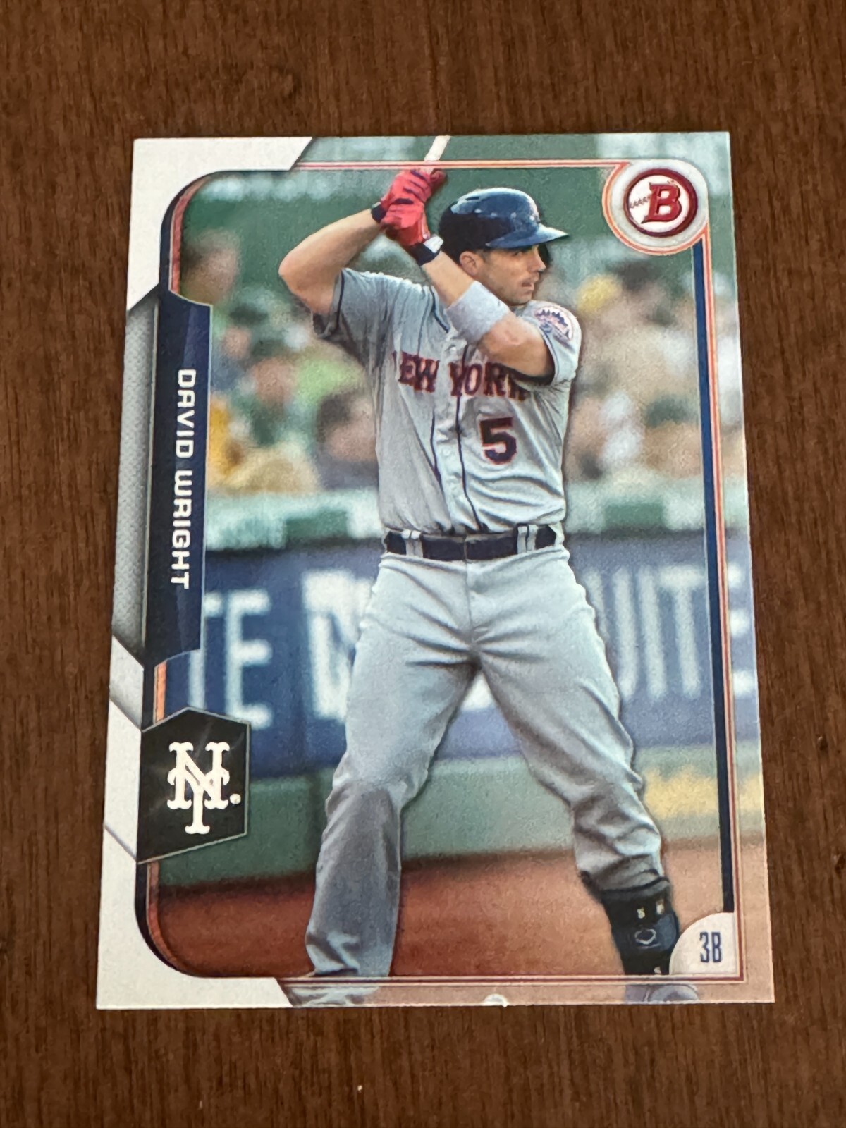 2015 Bowman - #52 David Wright New York Mets