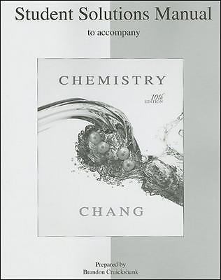 Student Solutions Manual to accompany Chemistry 9780073226743| eBay