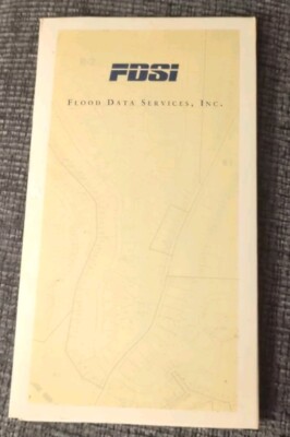 1993 Flood Data Services Folder & Map