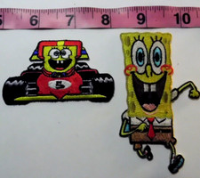 Nickelodeon SpongeBob SquarePants SET OF 2 PATCHES BX