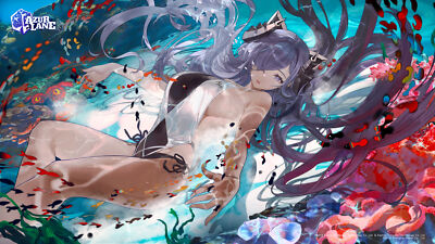 Anime azur lane august von parseval girls onepiece Playmat Game Mat Desk