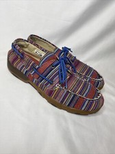Twisted X Serape Kids Youth Moccasin Boat Shoes Style YDM0041 Unisex 4.5