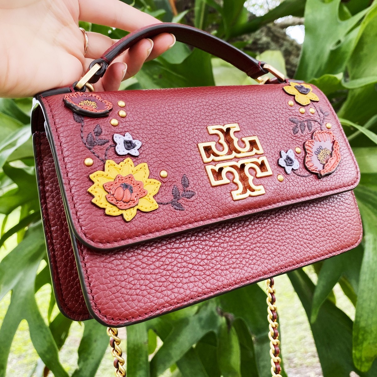 [TORY BURCH] ミニトート BRITTEN Tory Burch Britten Mini Top Handle Leather Crossbody Bag