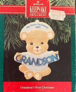 grandson's first christmas ornament
